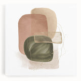 Geometric Minimalist Abstract Wall Art – Modern Earth Tone Design