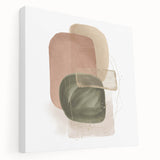 Geometric Minimalist Abstract Wall Art – Modern Earth Tone Design