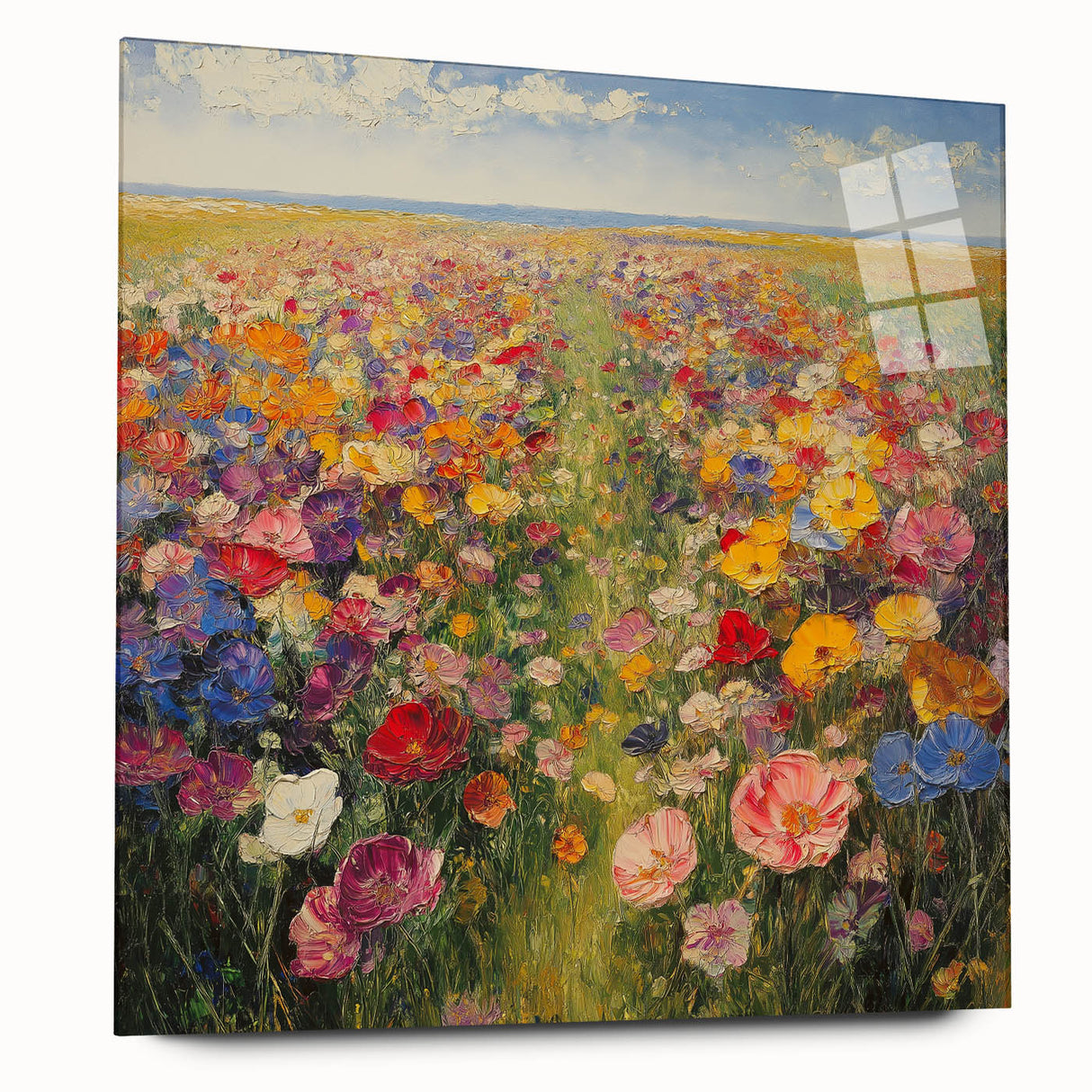 Vibrant Wildflower Meadow – Colorful Nature Art Print