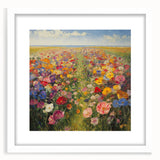 Vibrant Wildflower Meadow – Colorful Nature Art Print