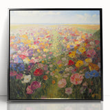 Vibrant Wildflower Meadow – Colorful Nature Art Print