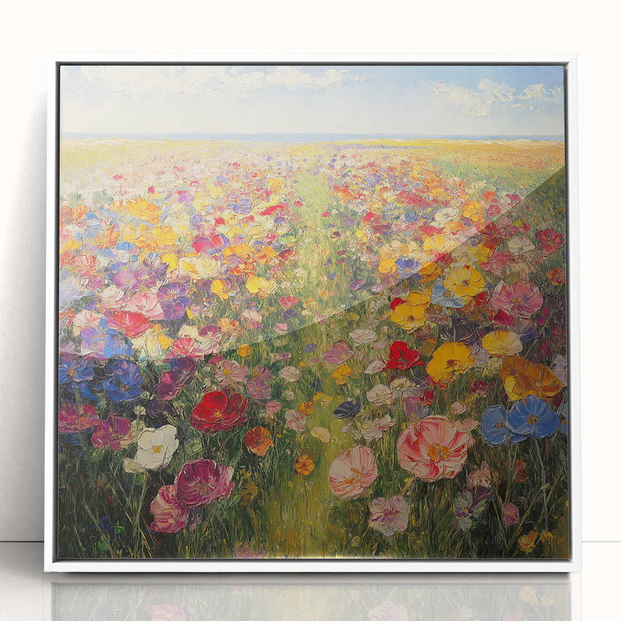 Vibrant Wildflower Meadow – Colorful Nature Art Print