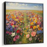 Vibrant Wildflower Meadow – Colorful Nature Art Print