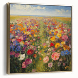Vibrant Wildflower Meadow – Colorful Nature Art Print