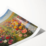 Vibrant Wildflower Meadow – Colorful Nature Art Print