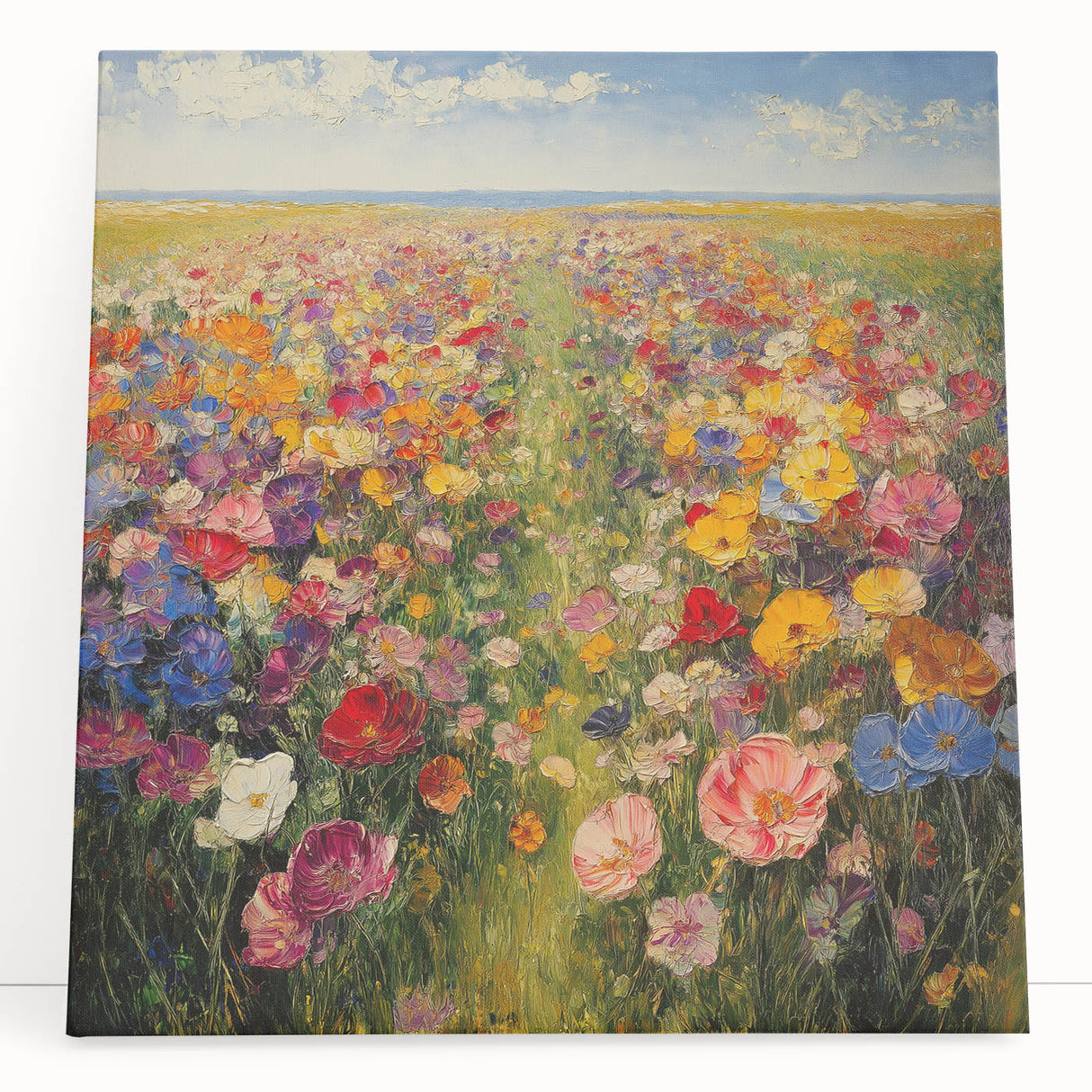 Vibrant Wildflower Meadow – Colorful Nature Art Print