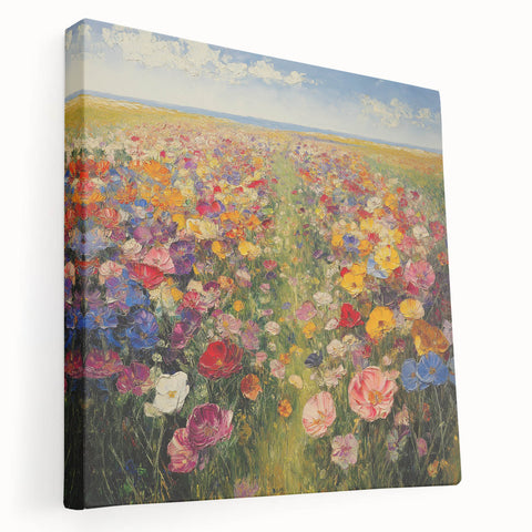 Vibrant Wildflower Meadow – Colorful Nature Art Print