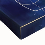 Minimalist Wall Décor - Teal & Purple Geometric Abstract Print