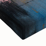 Abstract Wall Art – Large Modern Canvas in Blue, Gold & Red