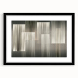 Linear Rhythm Blocks – Neutral Abstract Wall Art in Earth Tones