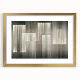 Linear Rhythm Blocks – Neutral Abstract Wall Art in Earth Tones