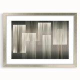 Linear Rhythm Blocks – Neutral Abstract Wall Art in Earth Tones