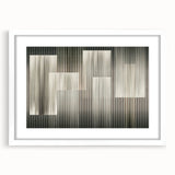 Linear Rhythm Blocks – Neutral Abstract Wall Art in Earth Tones