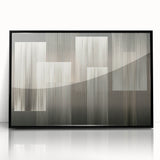 Linear Rhythm Blocks – Neutral Abstract Wall Art in Earth Tones