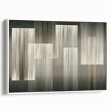 Linear Rhythm Blocks – Neutral Abstract Wall Art in Earth Tones
