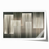 Linear Rhythm Blocks – Neutral Abstract Wall Art in Earth Tones