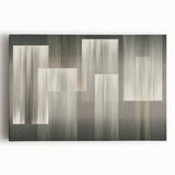 Linear Rhythm Blocks – Neutral Abstract Wall Art in Earth Tones