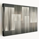 Linear Rhythm Blocks – Neutral Abstract Wall Art in Earth Tones
