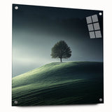 Misty Hilltop Tree - Fine Art Photography Framed Prints