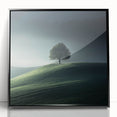 Misty Hilltop Tree - Fine Art Photography Framed Prints