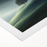 Misty Hilltop Tree - Fine Art Photography Framed Prints