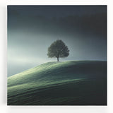 Misty Hilltop Tree - Fine Art Photography Framed Prints