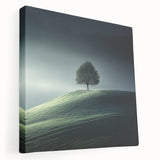 Misty Hilltop Tree - Fine Art Photography Framed Prints