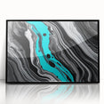 Modern Fluid Art Prints - Fluid Abstract Wall Art in Monochrome Style