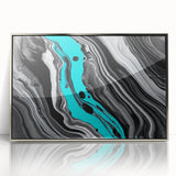 Modern Fluid Art Prints - Fluid Abstract Wall Art in Monochrome Style