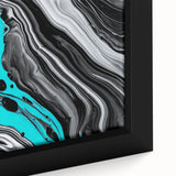 Modern Fluid Art Prints - Fluid Abstract Wall Art in Monochrome Style