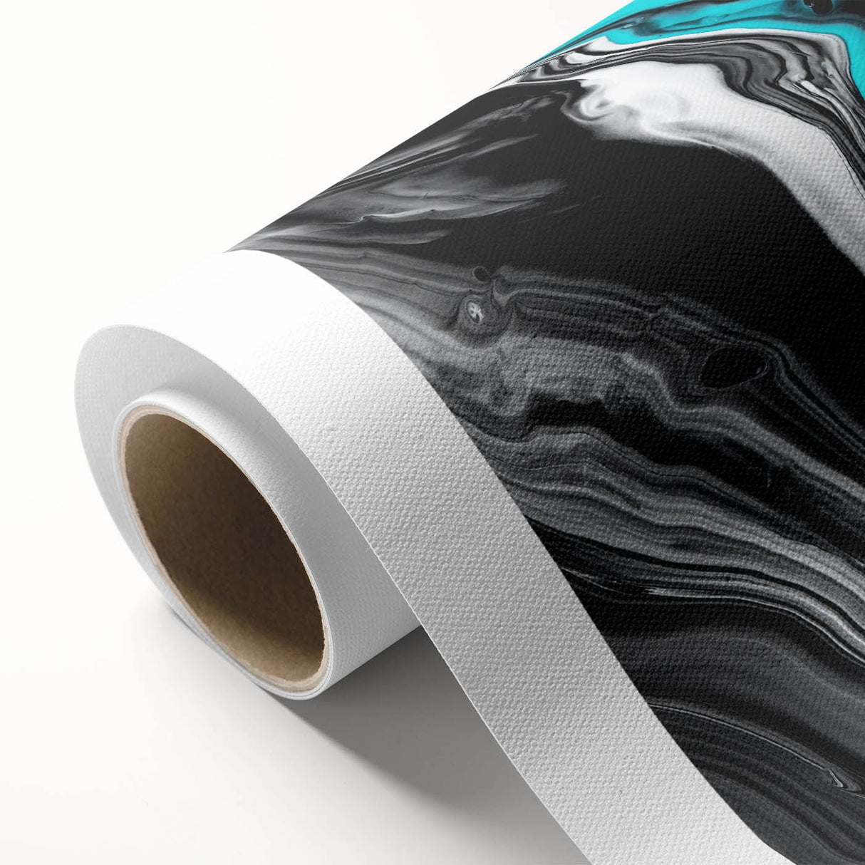 Modern Fluid Art Prints - Fluid Abstract Wall Art in Monochrome Style