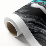 Modern Fluid Art Prints - Fluid Abstract Wall Art in Monochrome Style