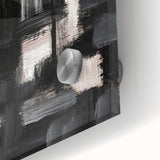 Urban Essence Blocks – Minimalist Black & White Abstract Wall Art