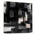Urban Essence Blocks – Minimalist Black & White Abstract Wall Art