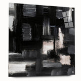 Urban Essence Blocks – Minimalist Black & White Abstract Wall Art