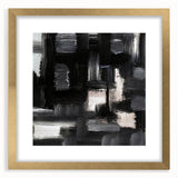 Urban Essence Blocks – Minimalist Black & White Abstract Wall Art