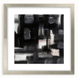 Urban Essence Blocks – Minimalist Black & White Abstract Wall Art