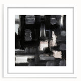 Urban Essence Blocks – Minimalist Black & White Abstract Wall Art