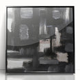 Urban Essence Blocks – Minimalist Black & White Abstract Wall Art