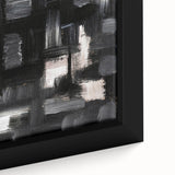 Urban Essence Blocks – Minimalist Black & White Abstract Wall Art