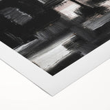 Urban Essence Blocks – Minimalist Black & White Abstract Wall Art