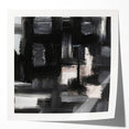 Urban Essence Blocks – Minimalist Black & White Abstract Wall Art