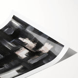 Urban Essence Blocks – Minimalist Black & White Abstract Wall Art