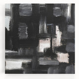 Urban Essence Blocks – Minimalist Black & White Abstract Wall Art