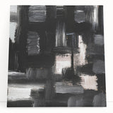 Urban Essence Blocks – Minimalist Black & White Abstract Wall Art