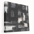 Urban Essence Blocks – Minimalist Black & White Abstract Wall Art