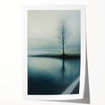 Misty Tree Reflection – Tranquil Nature Art Print