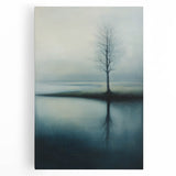 Misty Tree Reflection – Tranquil Nature Art Print