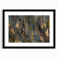 Large Abstract Wall Art – Moody Modern Canvas in Gold, Gray & Teal