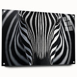 High Contrast Abstract Paintings – Zebra-Inspired Monochrome Art